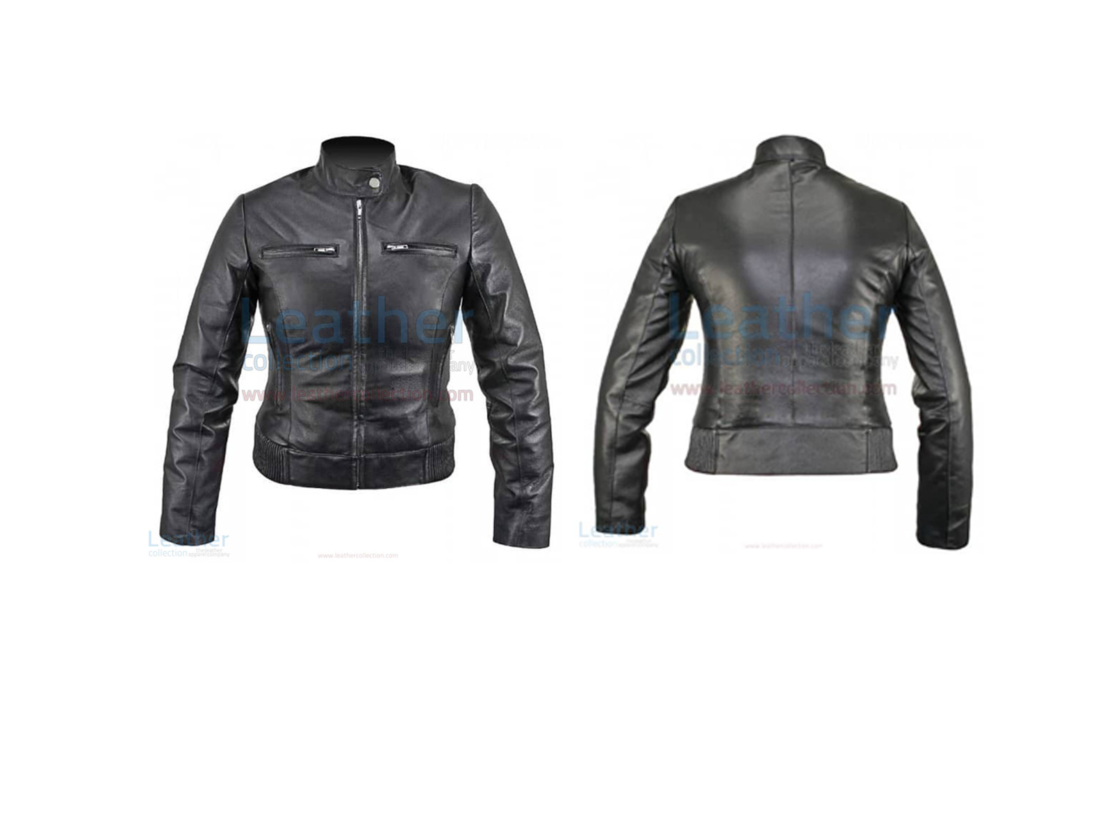 LADIES WAIST LENGTH LEATHER JACKET